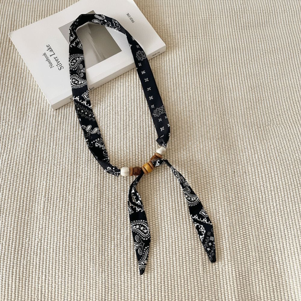 Selendang Sutra Motif Polkadot - French Vintage Fashion ulasan dan harga