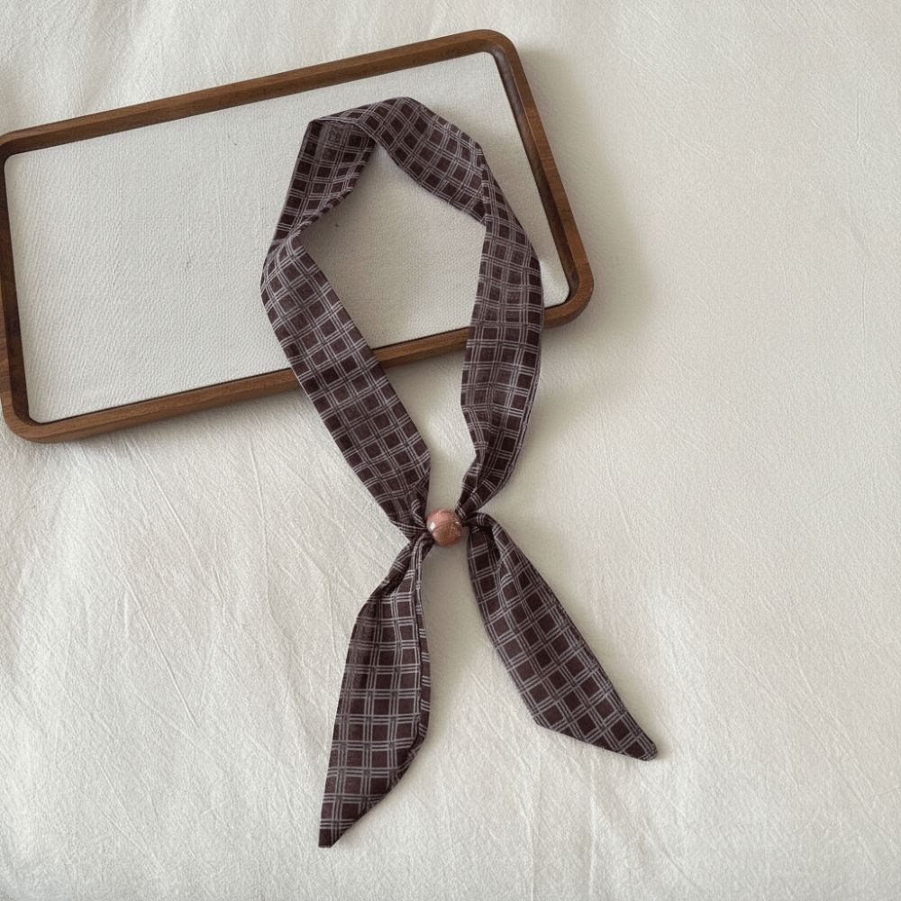 Selendang Sutra Motif Polkadot - French Vintage Fashion ulasan dan harga