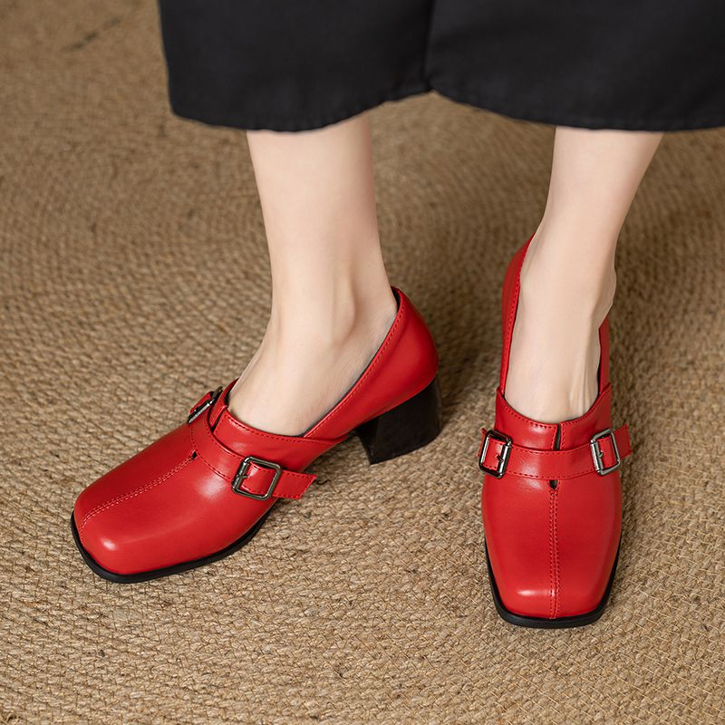 Girseaby Vintage Wanita Pompa  - Vintage Fashion Heels ulasan dan harga