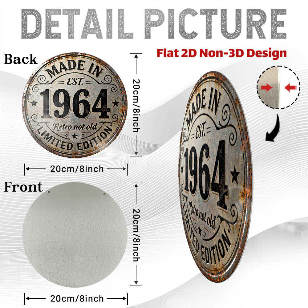 2D Flat, 1pc Vintage 1964 Retr - Vintage Fashion Plates ulasan dan harga
